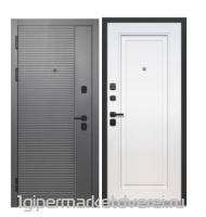 Входная металлическая дверь Тайга 9 см 2МДФ Эмалит белый производителя E-Trade