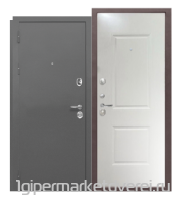 Входная металлическая дверь Тайга 9 см Серый клен, Белый клен производителя E-Trade